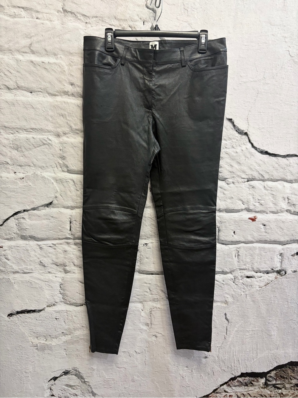 MISSONI 100% Lambskin Leather Pants Minimalist‎ Capsule Classic Work NYC